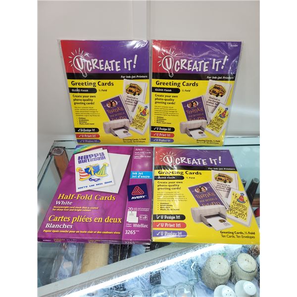 LOT OF CREATE YOUR OWN GREETING CARDS