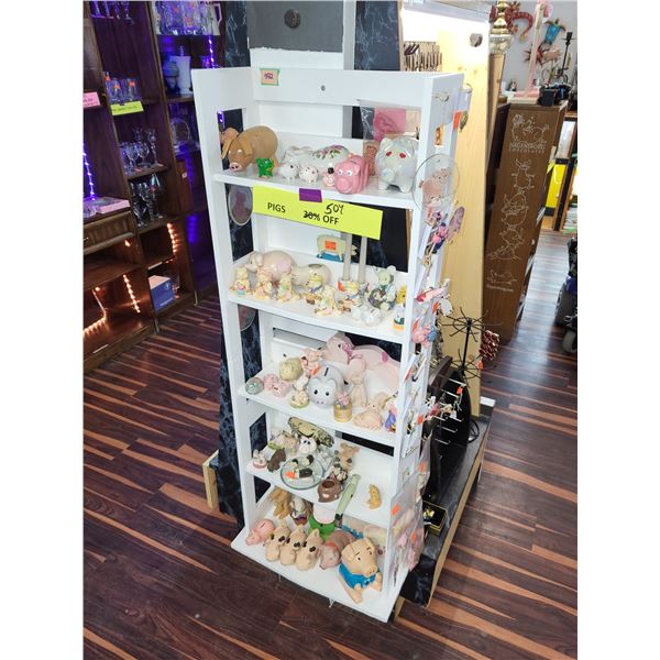 SMALL WHITE WOODEN SHELF