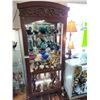 Image 1 : WOODEN 5 SHELF CURIO CABINET