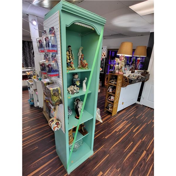 TEAL 5 SHELF DISPLAY STAND