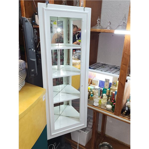 4 SHELF WHITE CORNER UNIT