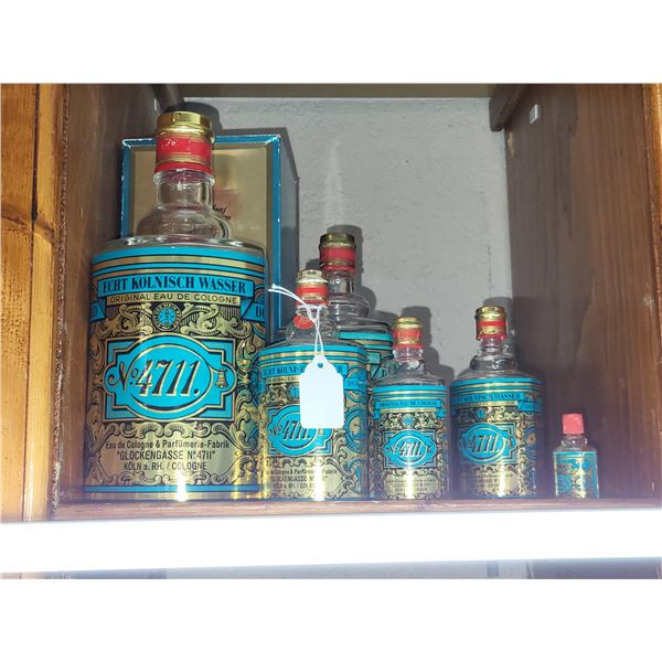 LOT OF NO. 4711 PERFUME BOTTLES