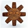 Image 1 : NATIVE AMERICAN SUN MASK WOOD CARVING - SIGNED