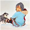 Image 3 : 3 ORIGINAL INUIT ART OIL PAINTINGS - G. SIMANTS ‘93