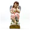 Image 1 : VINTAGE SAD LITTLE ANGEL GIRL - CHALKWARE STATUE