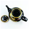 Image 8 : GOLD DRAGON THEMED BLACK PORCELAIN TEAPOT