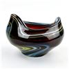 Image 5 : HAND BLOWN SWIRL ART GLASS BOWL SCULPTURE