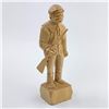 Image 1 : MAN WITH RIFLE WOOD CARVING HUNTER BY JL DAIGLE