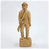 Image 2 : MAN WITH RIFLE WOOD CARVING HUNTER BY JL DAIGLE