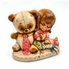 Image 2 : RAGGEDY ANN TEDDY BEAR & GIRL CHALKWARE STATUE