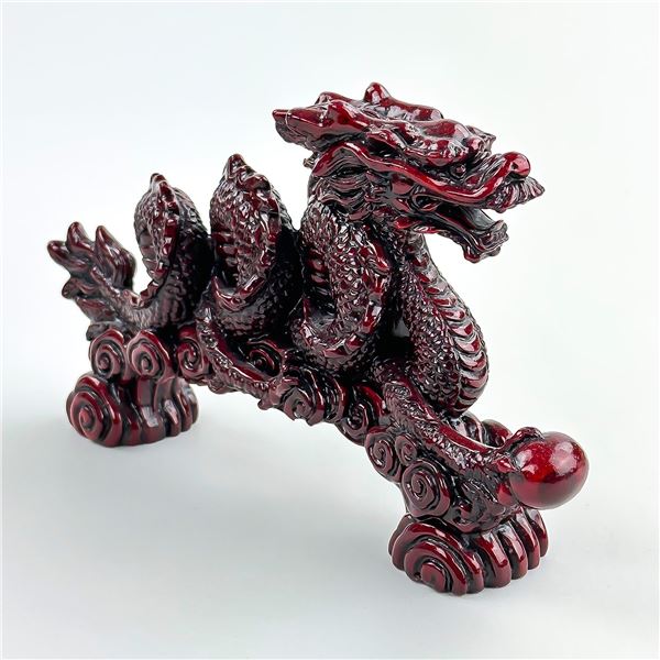 FENG SHUI CHINESE RED DRAGON FOR LUCK & SUCCESS