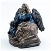 Image 2 : HAND CRAFTED ANGEL LION & LAMB CERAMIC FIGURINE