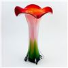 Image 1 : LARGE HAND BLOWN ART GLASS VASE - MURANO STYLE