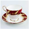Image 2 : FLORAL RED PARAGON CHINA TEACUP & SAUCER SET