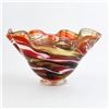 Image 8 : COLORFUL HAND BLOWN SWIRL STYLE ART GLASS BOWL