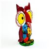 Image 2 : VINTAGE PAPER MACHE FLORAL FOLK ART LOOKING OWL