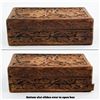 Image 2 : HAND CRAFTED SLIDE LOCK JEWELY BOX WOOD CARVING