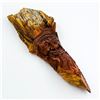 Image 1 : WOOD SPIRIT KNOT HEAD BEARDED MAN CARVING