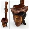 Image 1 : HAND CARVED WOODEN POLYNESIAN LADLE / PLANTER