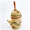 Image 3 : HAND MADE WOVEN LIDDED KETTLE BASKET SCULPTURE