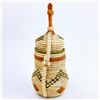 Image 4 : HAND MADE WOVEN LIDDED KETTLE BASKET SCULPTURE