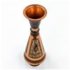 Image 4 : HAND CRAFTED COPPER TOOLED VASE - ENGRAVED