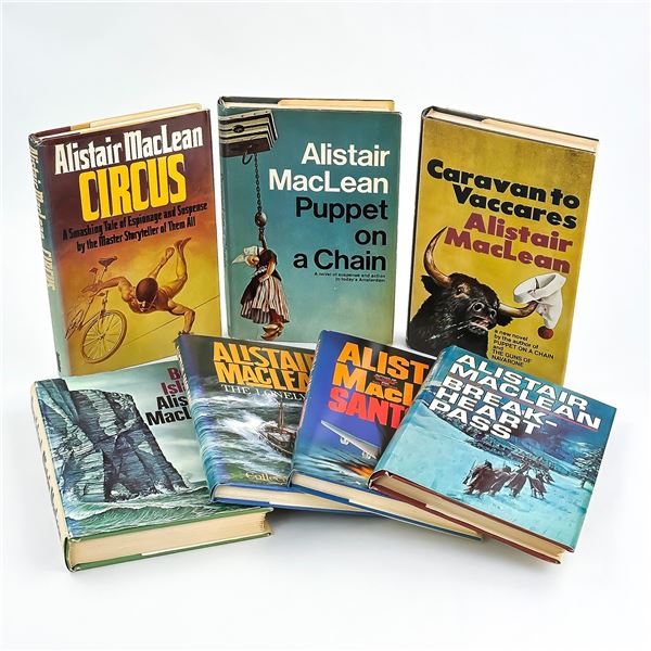 ALISTAIR MACLEAN HARDCOVER ADVENTURE BOOK LOT