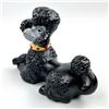 Image 3 : MID-CENTURY CERAMIC POODLE DOG FIGURINE STATUE