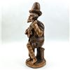 Image 2 : VINTAGE 16” FOLK ART WOOD CARVING - MAN & GUITAR