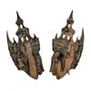 Image 1 : VINTAGE BALINESE RAMA & SITA BALI WOOD CARVINGS