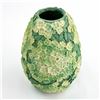 Image 1 : UNIQUE 3D DESIGN - FLORAL LEAFY GREEN PLASTIC VASE