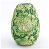Image 2 : UNIQUE 3D DESIGN - FLORAL LEAFY GREEN PLASTIC VASE