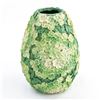 Image 4 : UNIQUE 3D DESIGN - FLORAL LEAFY GREEN PLASTIC VASE