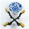Image 4 : CHINESE PORCELAIN ASHTRAY WITH DRAGON STAND