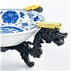 Image 5 : CHINESE PORCELAIN ASHTRAY WITH DRAGON STAND
