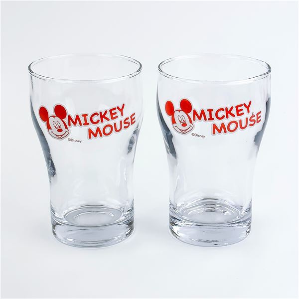 TWO VINTAGE WALT DISNEY MICKEY MOUSE GLASSES