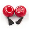 Image 4 : IDENTICAL RED PORCELAIN CHINESE LIDDED TEA CADDYS