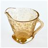 Image 3 : JEANNETTE FLORAGOLD CARNIVAL TYPE GLASS CREAMER