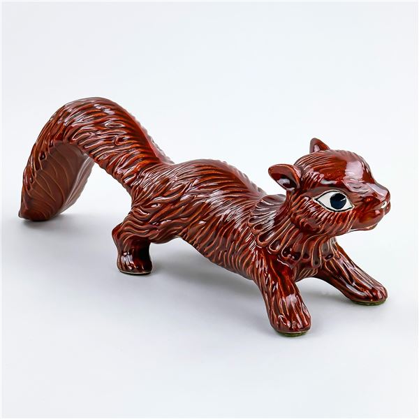 VINTAGE 70’S ERA CERAMIC SQUIRREL FIGURINE STATUE