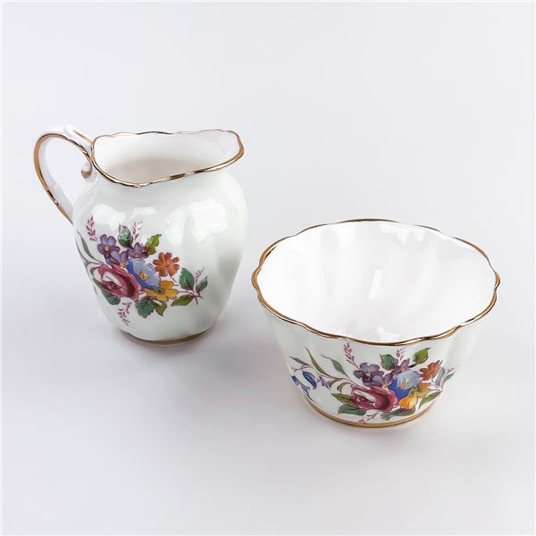 VINTAGE PARAGON BONE CHINA CREAM & SUGAR SET