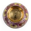 Image 4 : LARGE VINTAGE CLOISONNE ENAMELED BRASS BOWL
