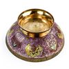 Image 5 : LARGE VINTAGE CLOISONNE ENAMELED BRASS BOWL