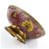 Image 6 : LARGE VINTAGE CLOISONNE ENAMELED BRASS BOWL