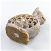 Image 8 : STONE CARVED FIGURINE SCULPTURE - CAT INSIDE A CAT