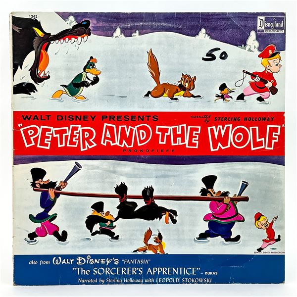 WALT DISNEY PRESENTS - PETER AND THE WOLF - LP