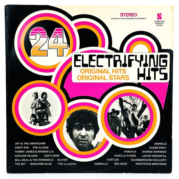 24 ELECTRIFYING HITS - VARIOUS ARTISTS - VINYL LP