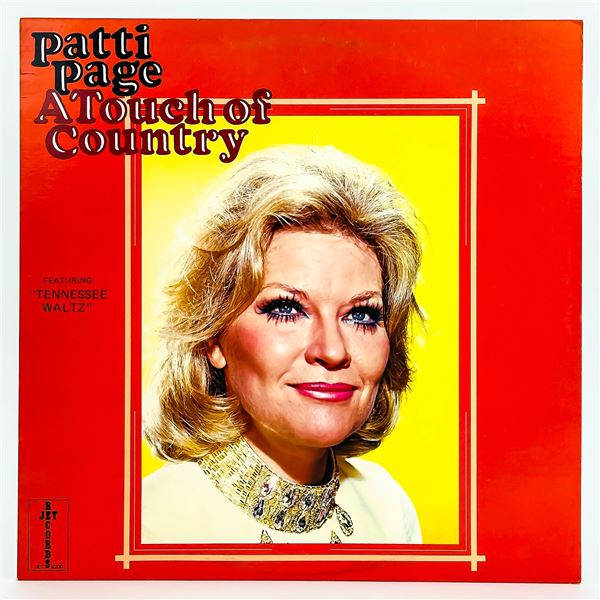 PATTI PAGE - A TOUCH OF COUNTRY - VINYL LP RECORD