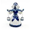 Image 2 : HOLLAND BLUE DELFT DUTCH GIRL MILK MAID FIGURINE