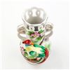 Image 7 : VINTAGE OCCUPIED JAPAN TROPICAL BIRD VERTEX VASE