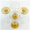 Image 4 : VINTAGE SHORT STEM PARFAIT GLASSES - AMBER BASE